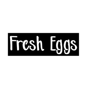 Fresh Eggs Metal Kitchen Decor Sign