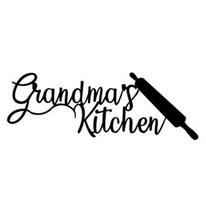 "Grandma's Kitchen" metal decor sign